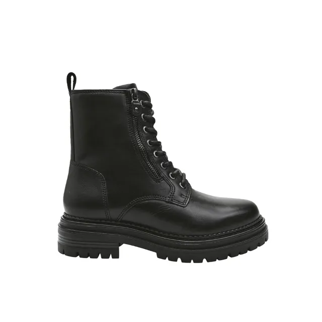 Bata Bottes combat cuir femme robustes