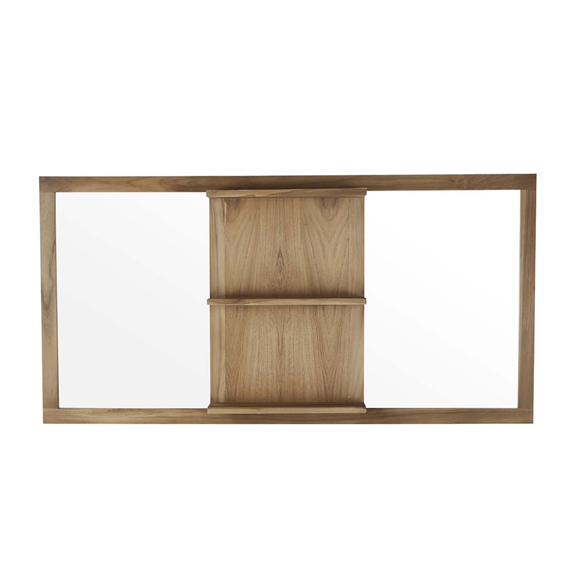 Berah Getah miroir teck rectangulaire 160x80 cm rangement