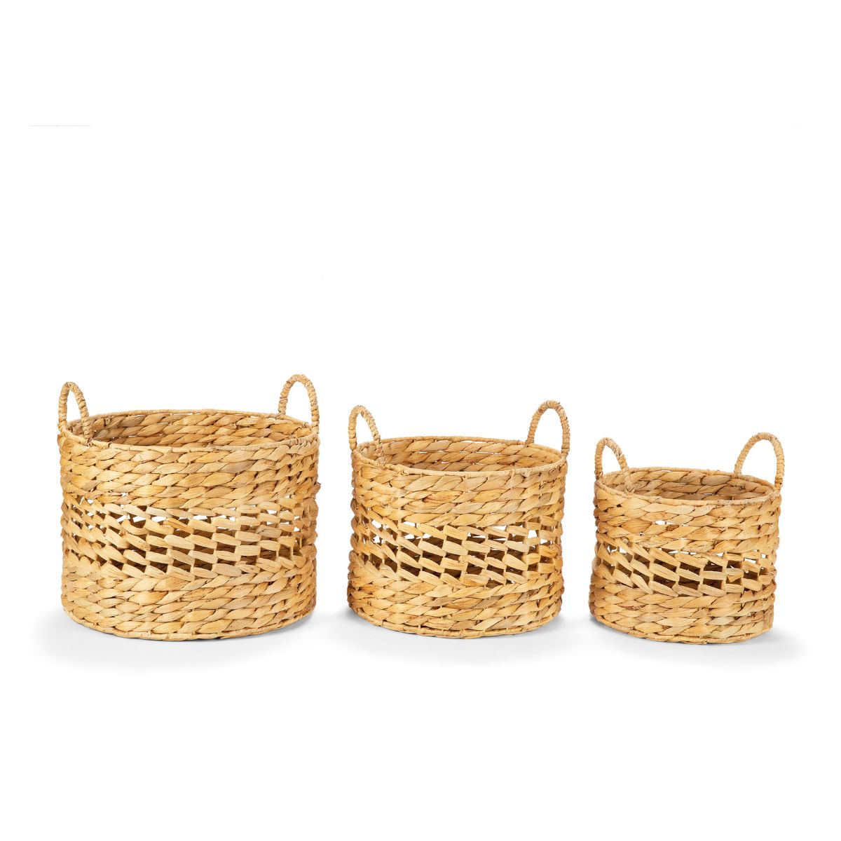 Andrea House set 3 paniers tressés fibre naturelle