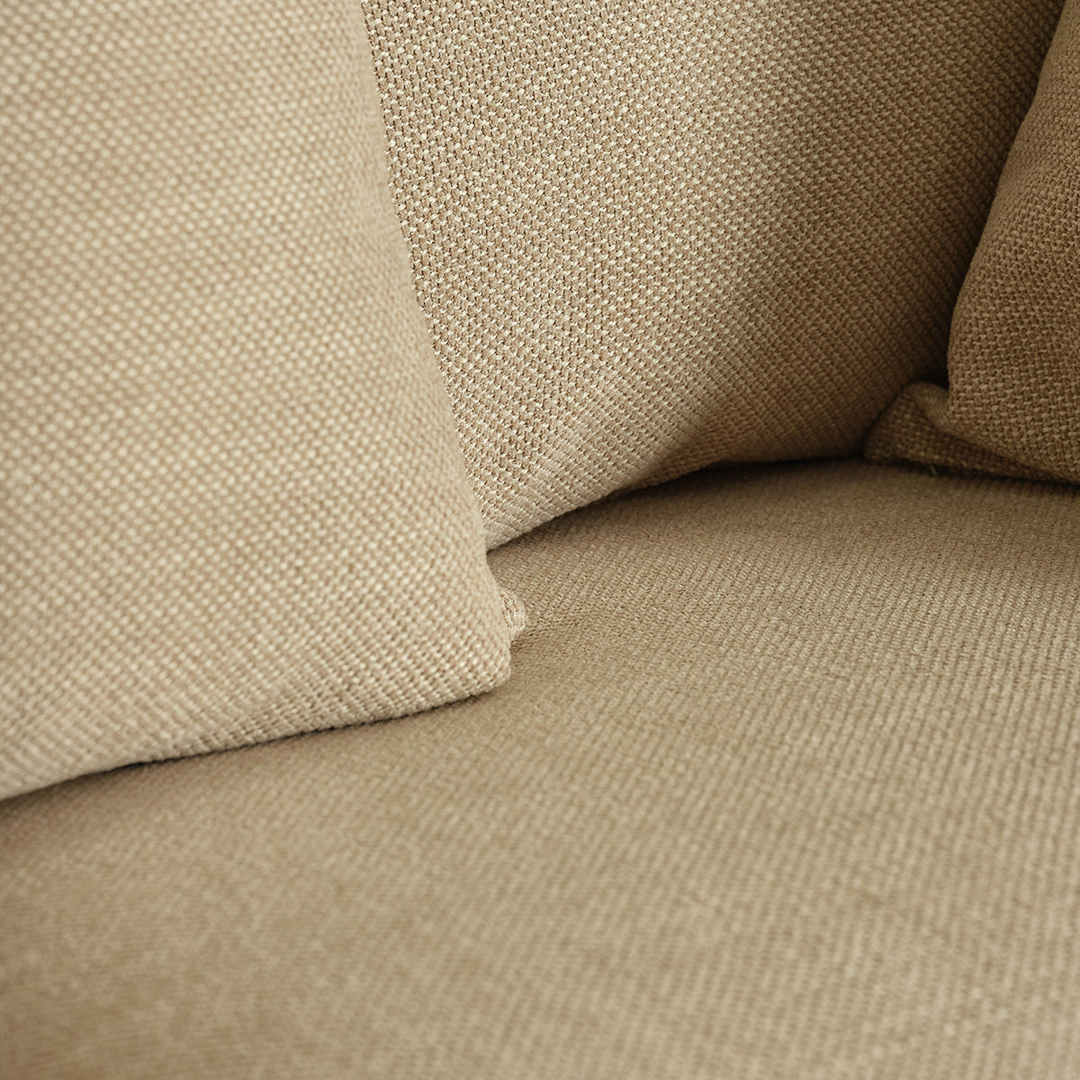 Berah Getah EDMOND canapé convertible 3 places beige chiné