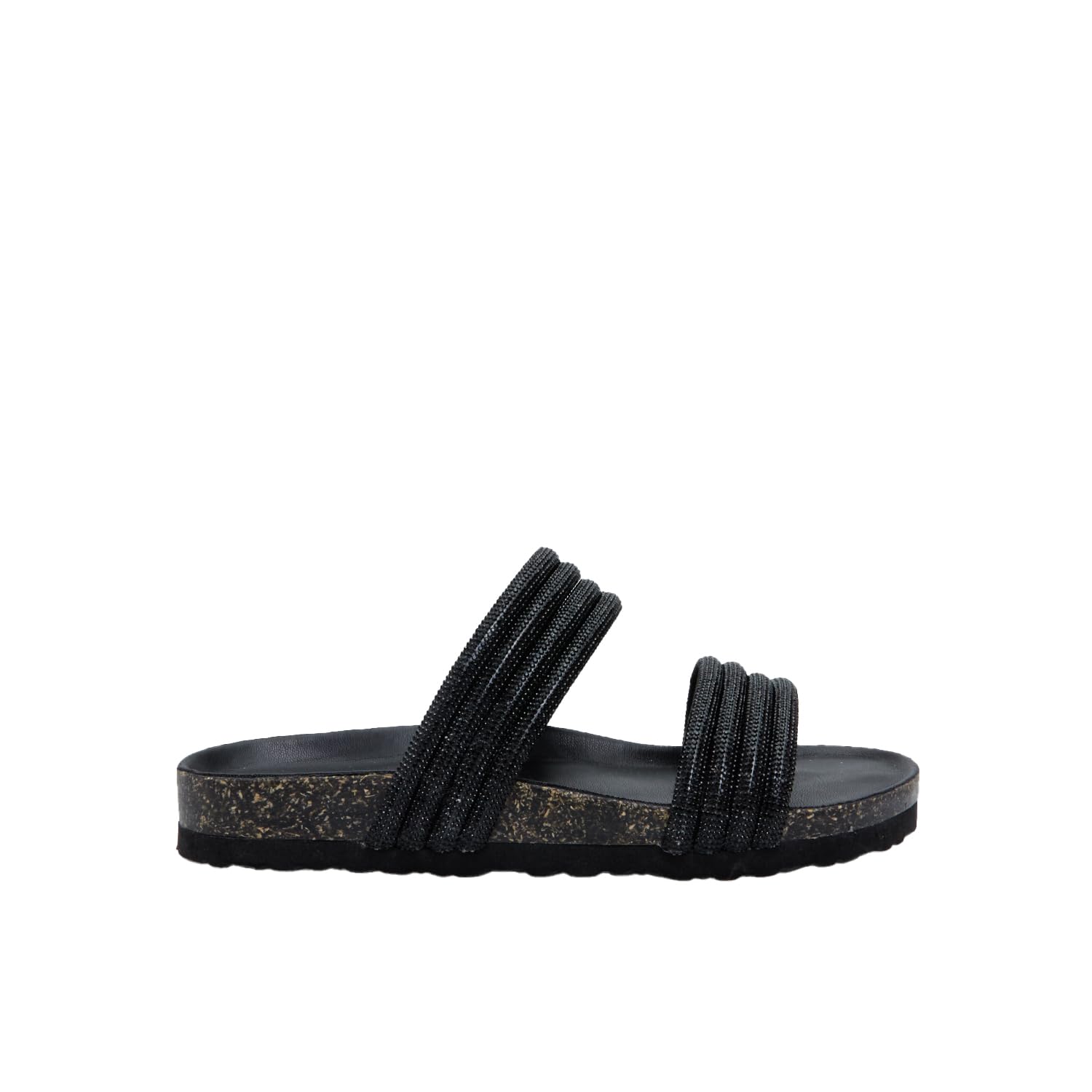 Bata Sandales Mules femme double bande plates