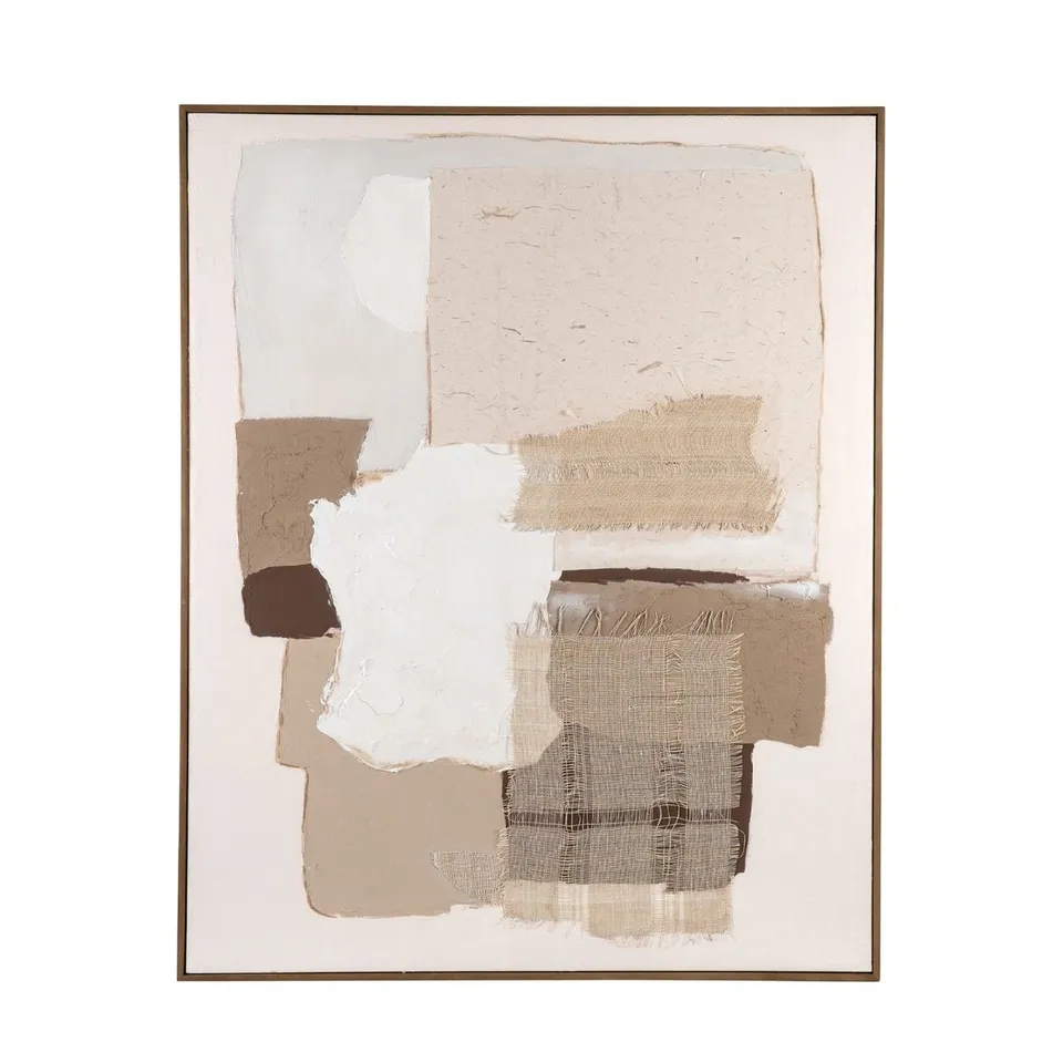 Andrea House Martinica tableau abstrait beige 80x100 cm