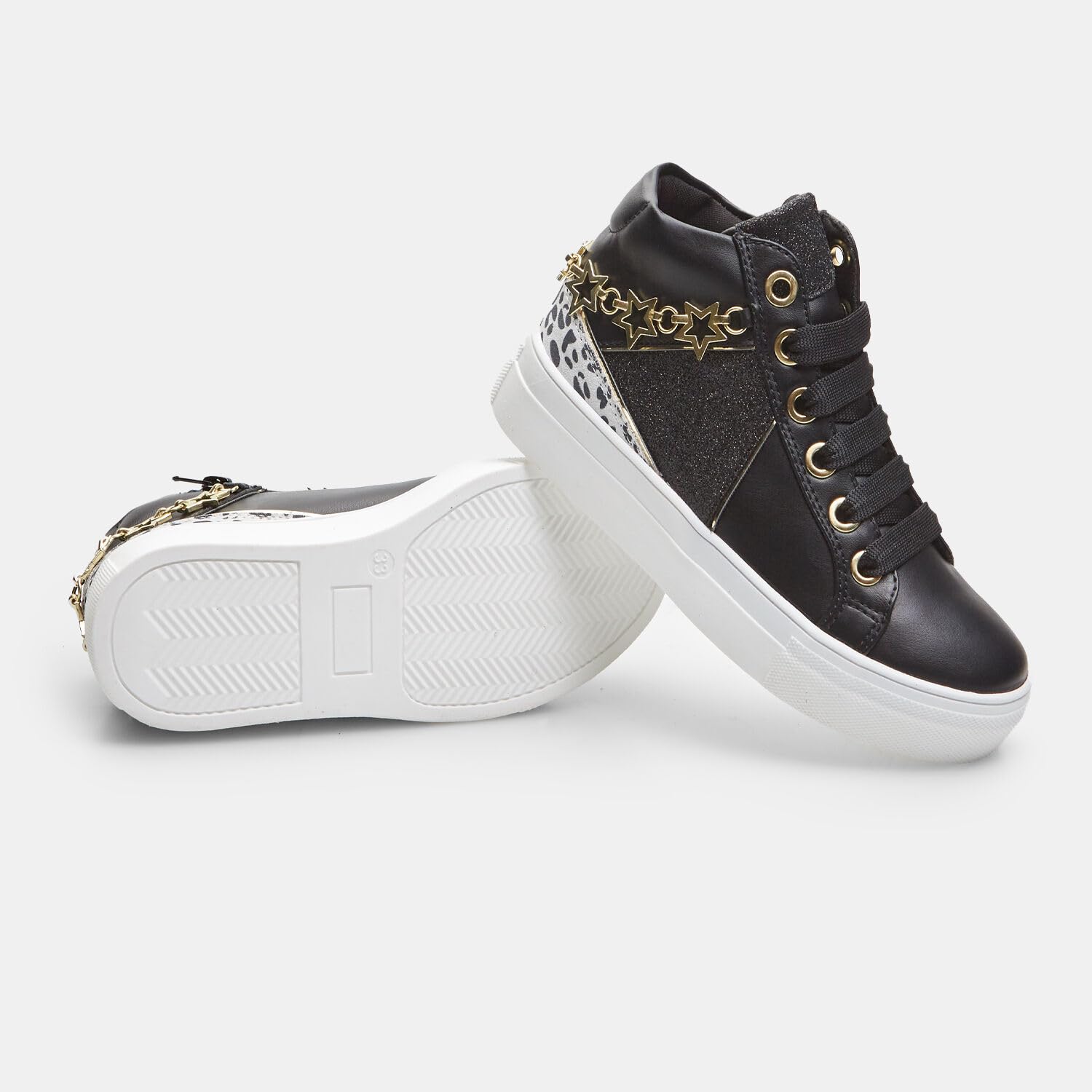 Bata Sneakers montantes fille chaine etoile baskets ville