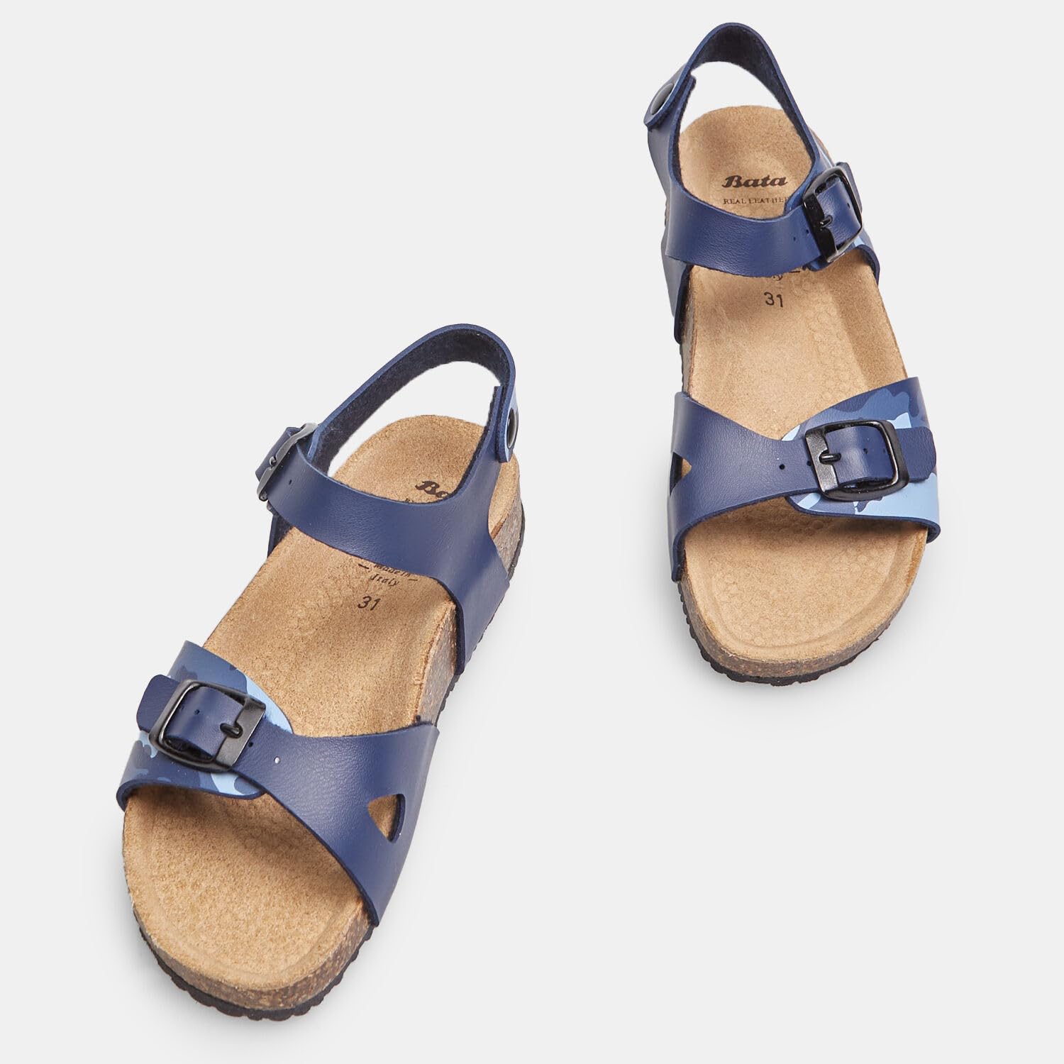Bata Sandales garçon boucles semelle anatomique