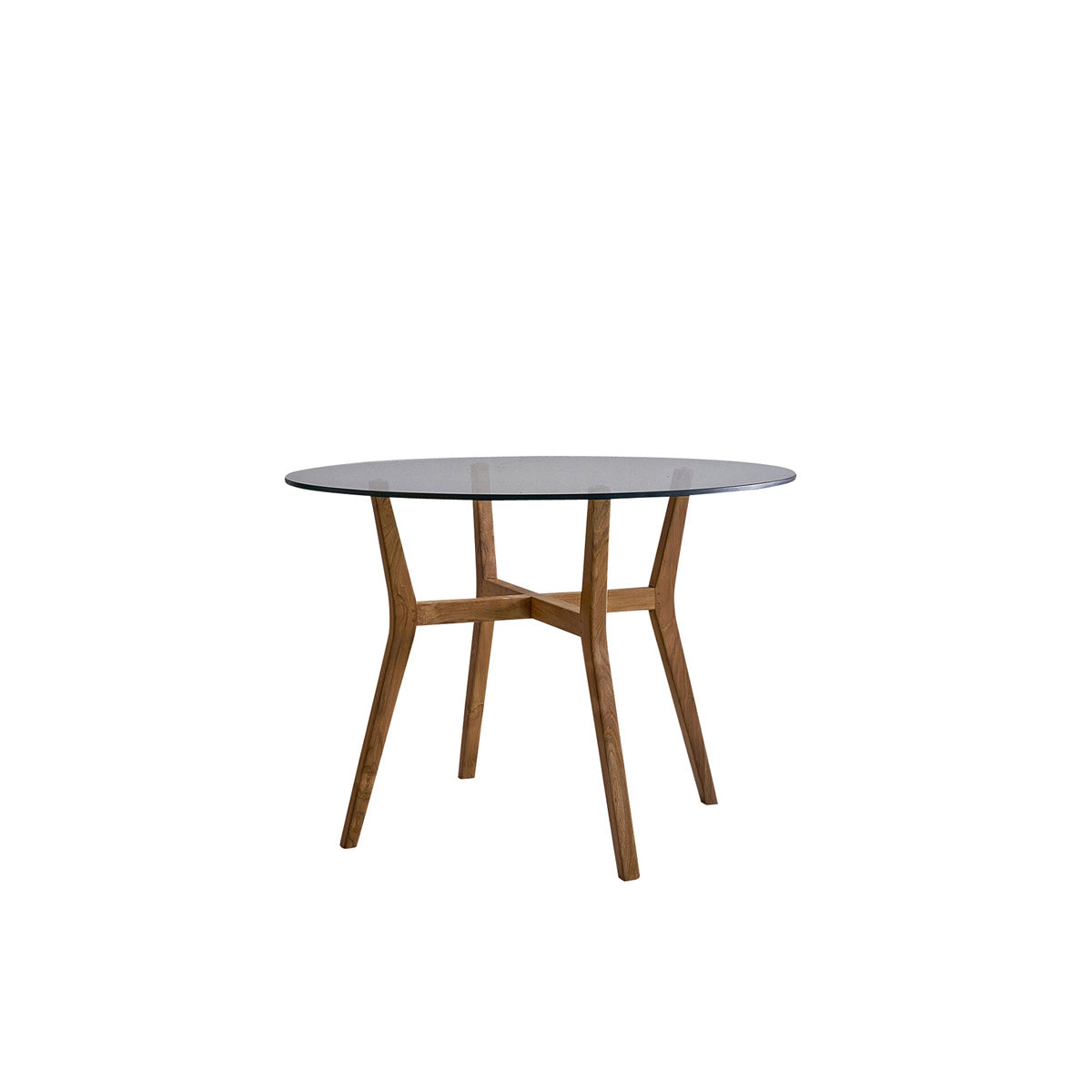 Berah Getah TRISTAN table ronde teck 4 personnes