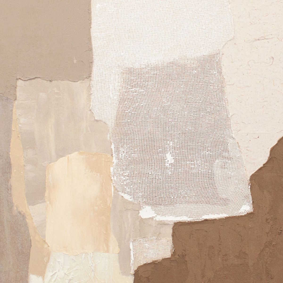 Andrea House Habana tableau abstrait tons terre 90x120 cm