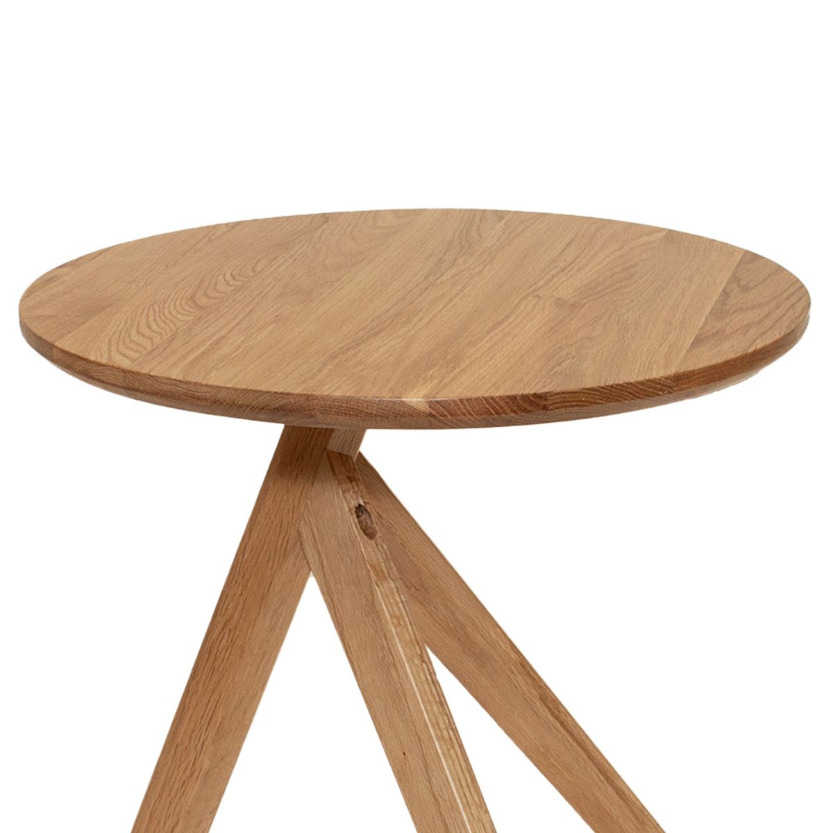 Andrea House table appoint ronde chêne