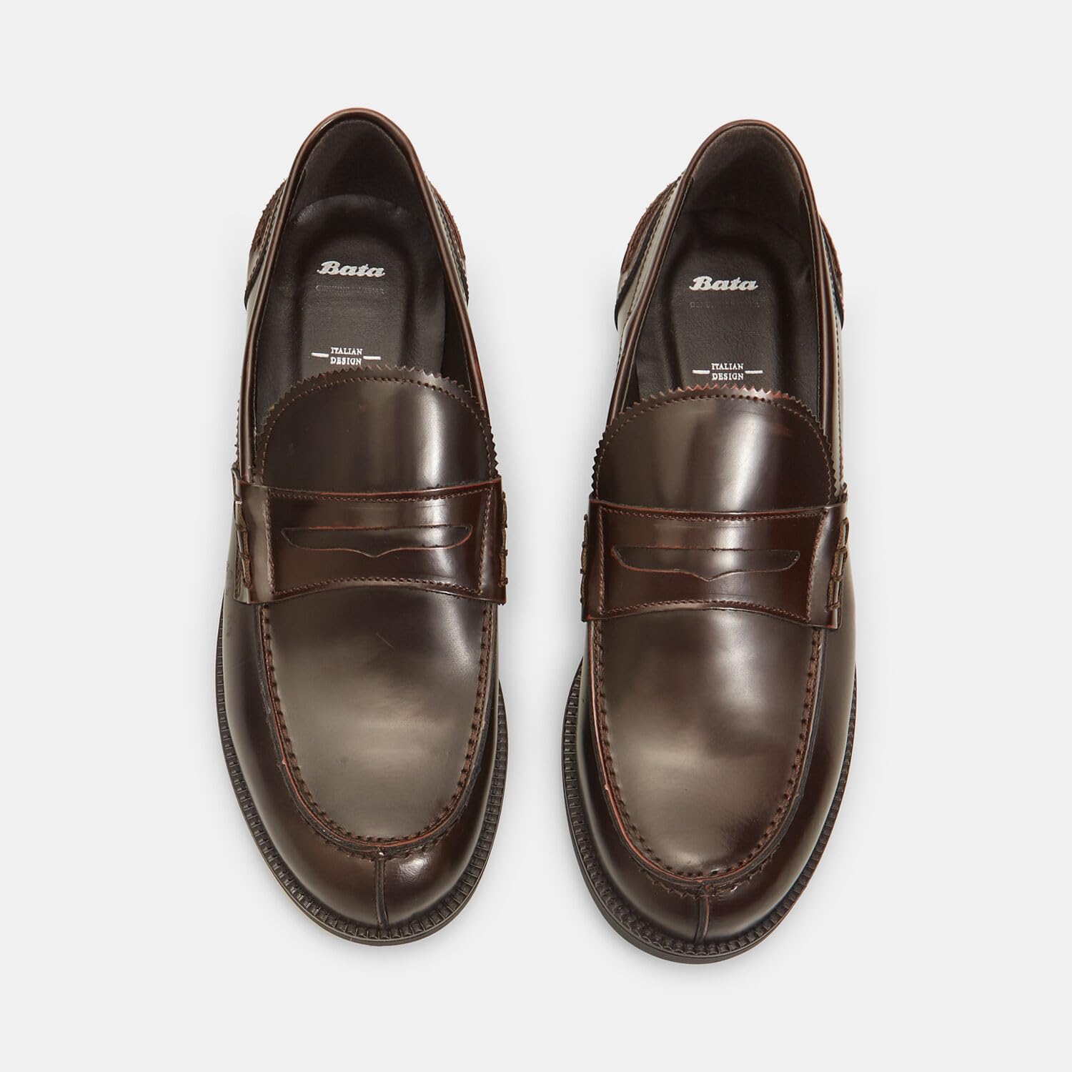 Bata Mocassins Homme en Cuir Chaussures Ville Confort