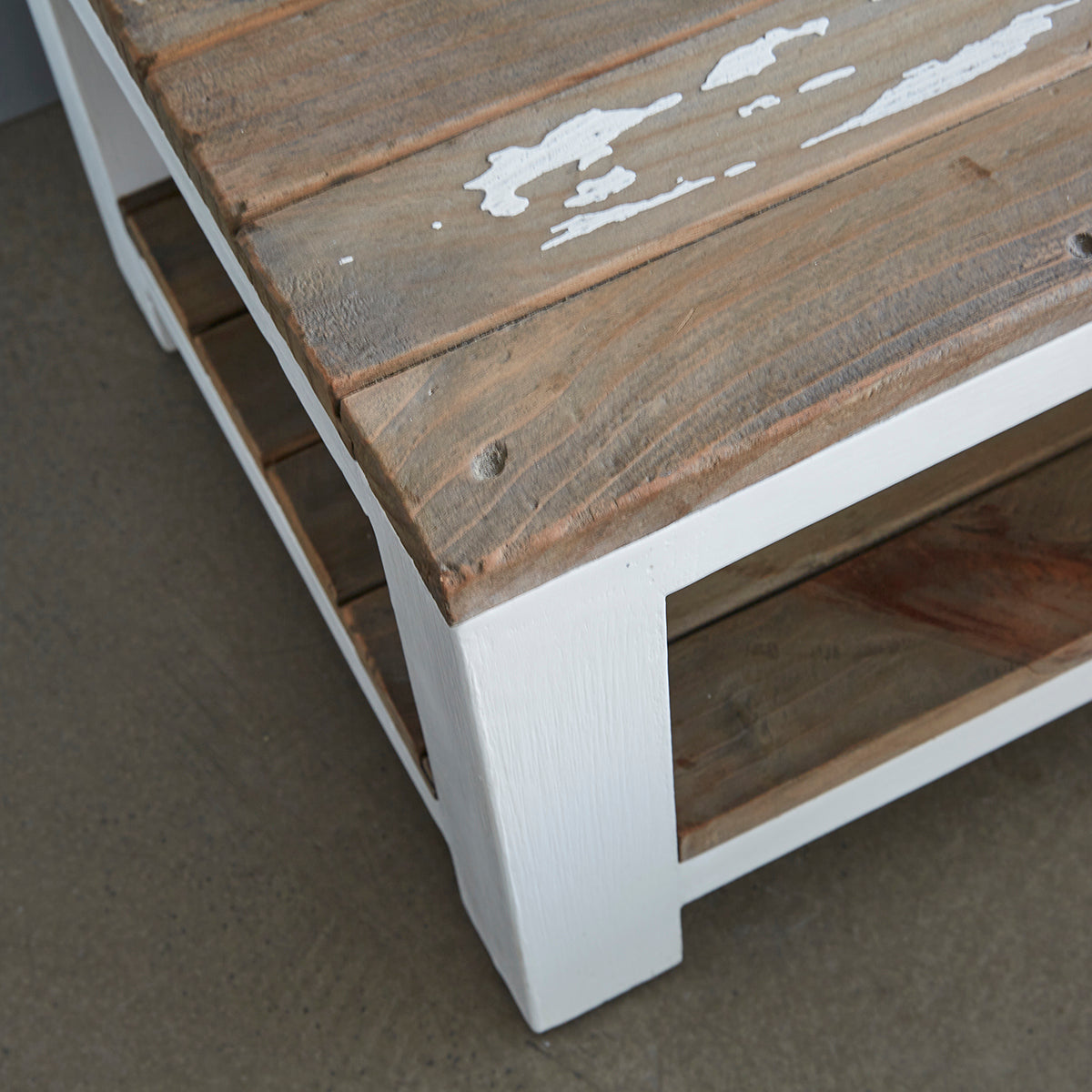 Berah Getah Honfleur table chevet bois recyclé 30 cm