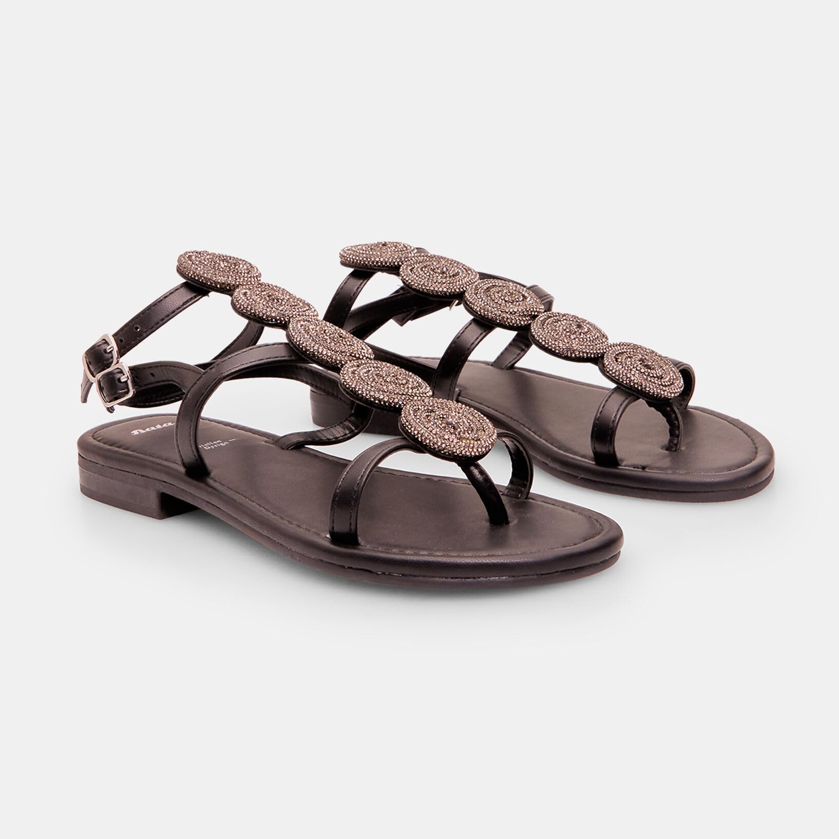 Bata Sandales Spartiates Femme Plates Confort Quotidien