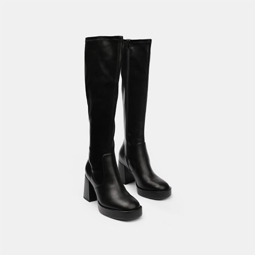 Bata Bottes femme à talon large bottes plateau souples