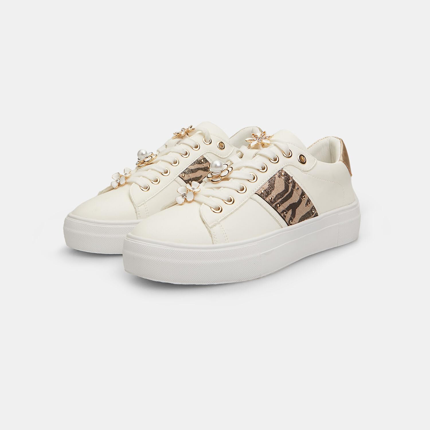Bata Sneakers femme animalier bijou confort