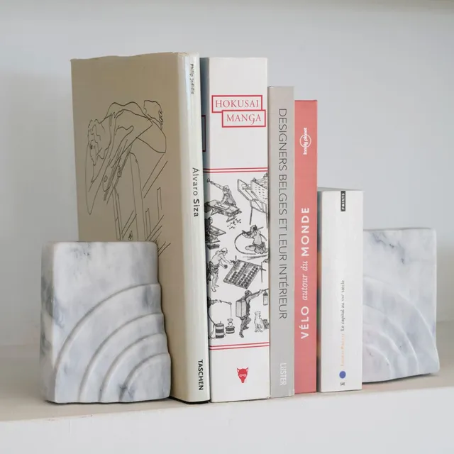 Andrea House serre-livres marbre décoration