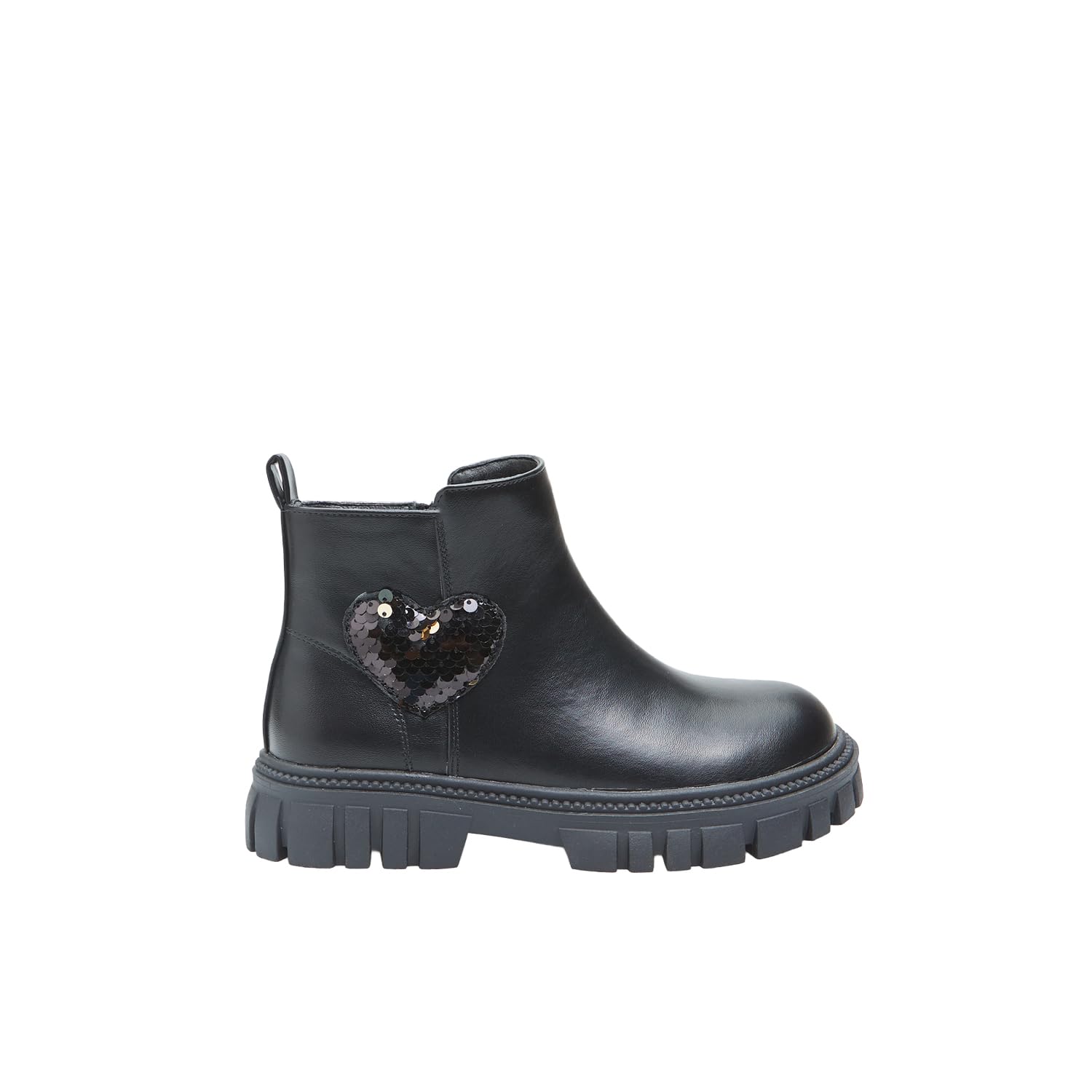 Bata Bottes fille patch cœur usage quotidien