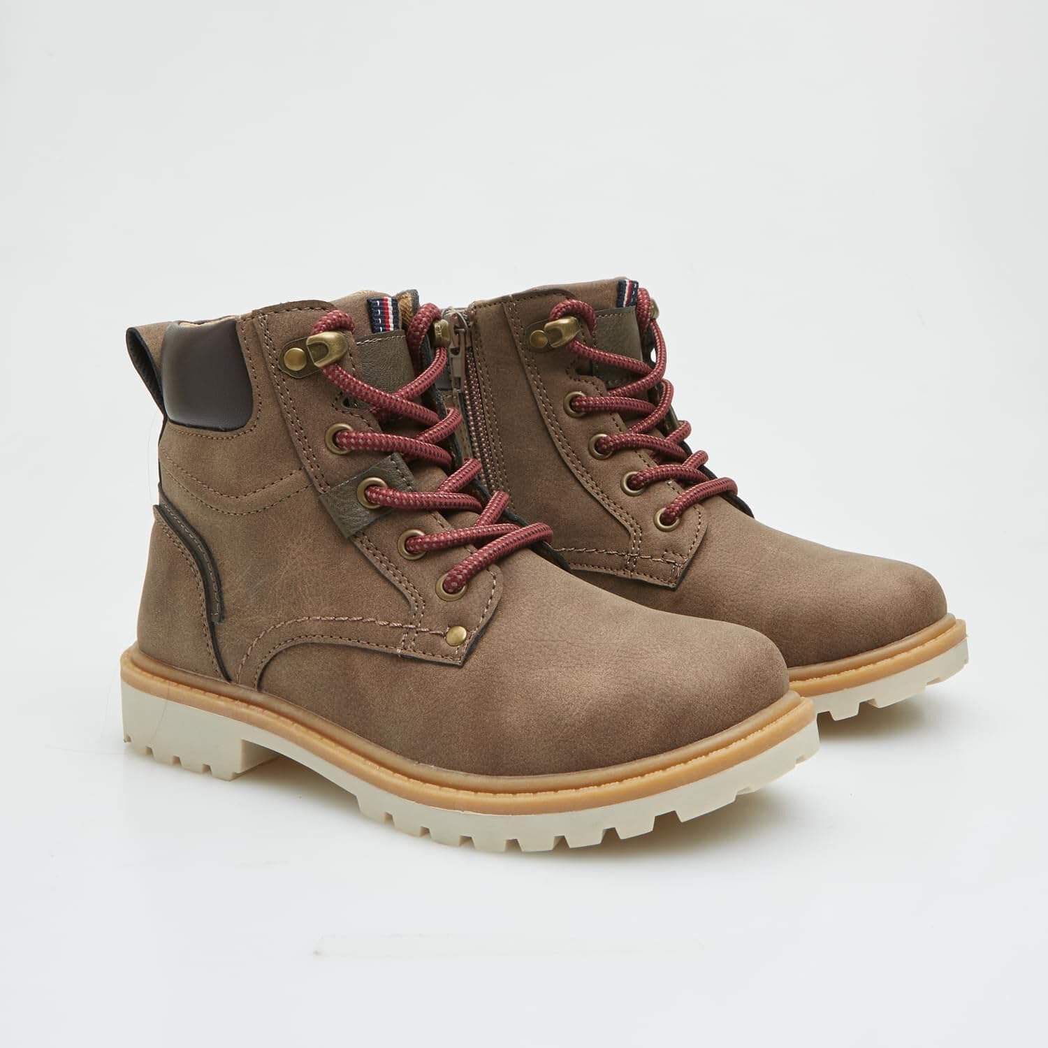 Bata Bottines Enfant Lacets Zip 31 EU Antidérapantes