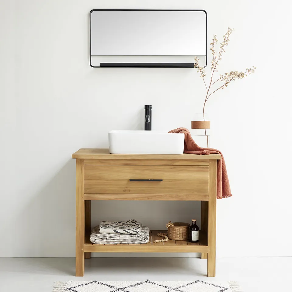 Berah Getah Marli meuble vasque teck 90 cm