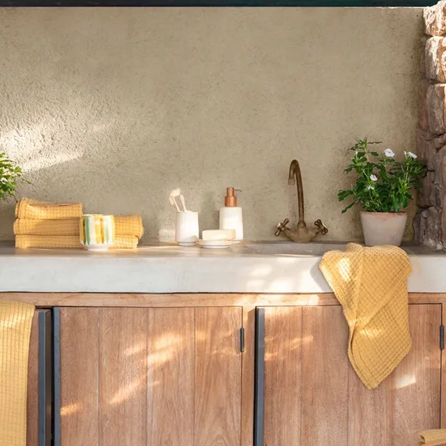 Andrea House Kala distributeur savon céramique beige