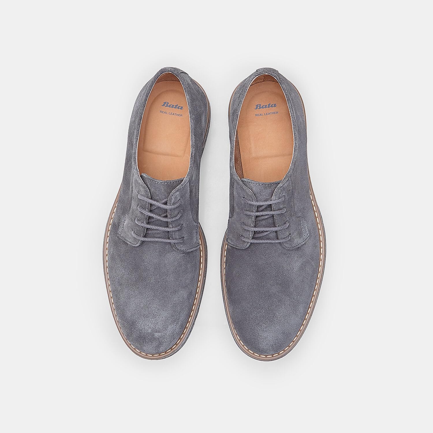 Bata Derby daim homme chaussures à lacets classique