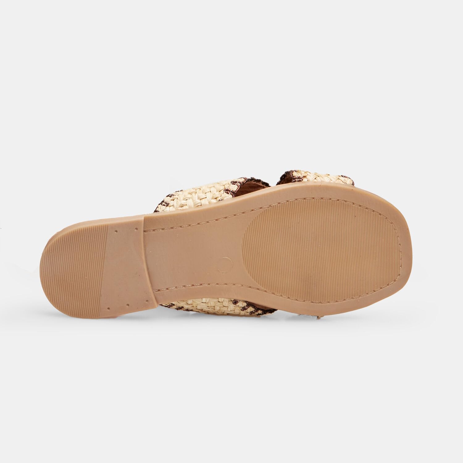 Bata Sandales Mules Femme Beige 36 EU Raphia