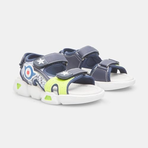 Bata Sandales garçon contrastées triple sangle souple