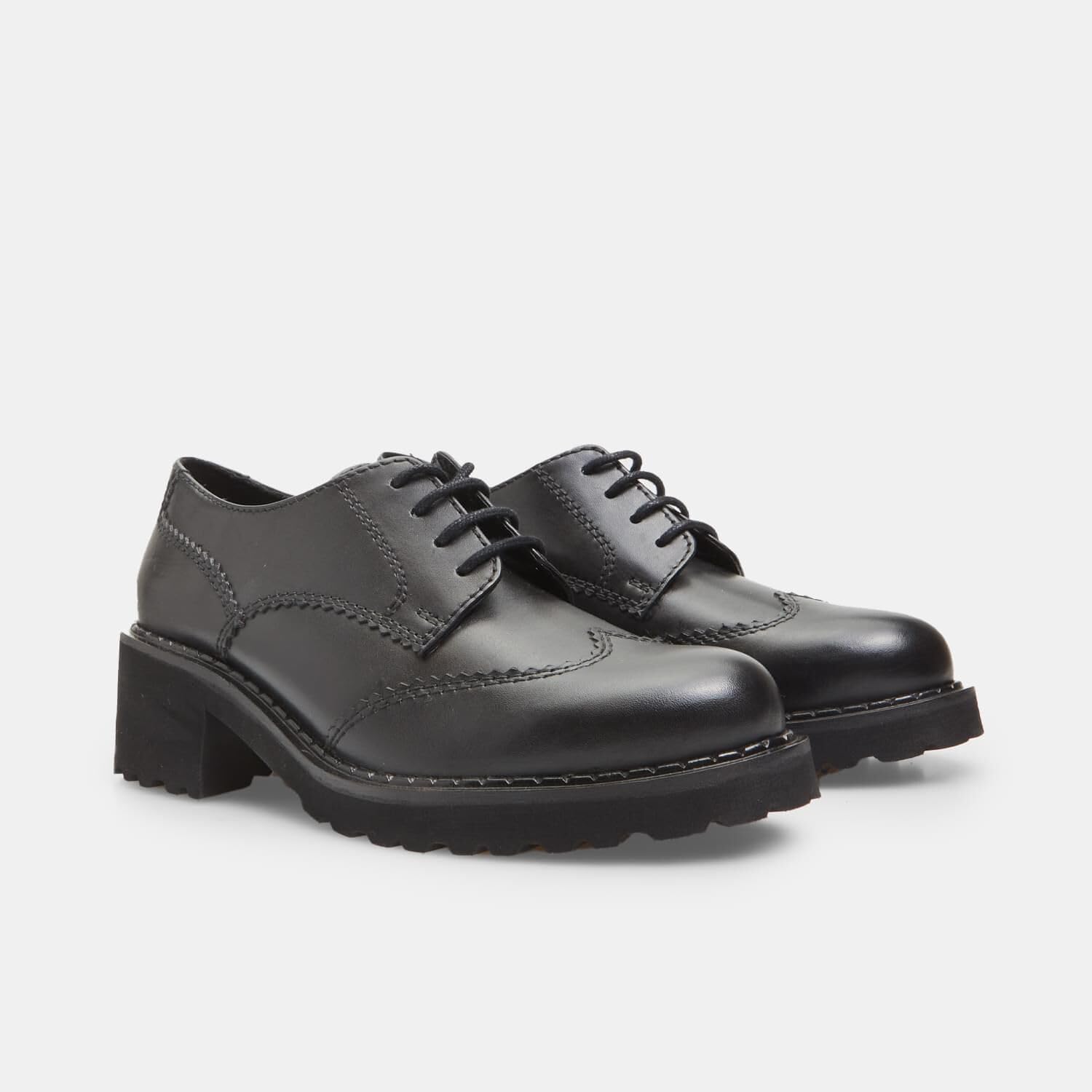 Bata chaussures à lacets femme cuir talon 4,5 cm