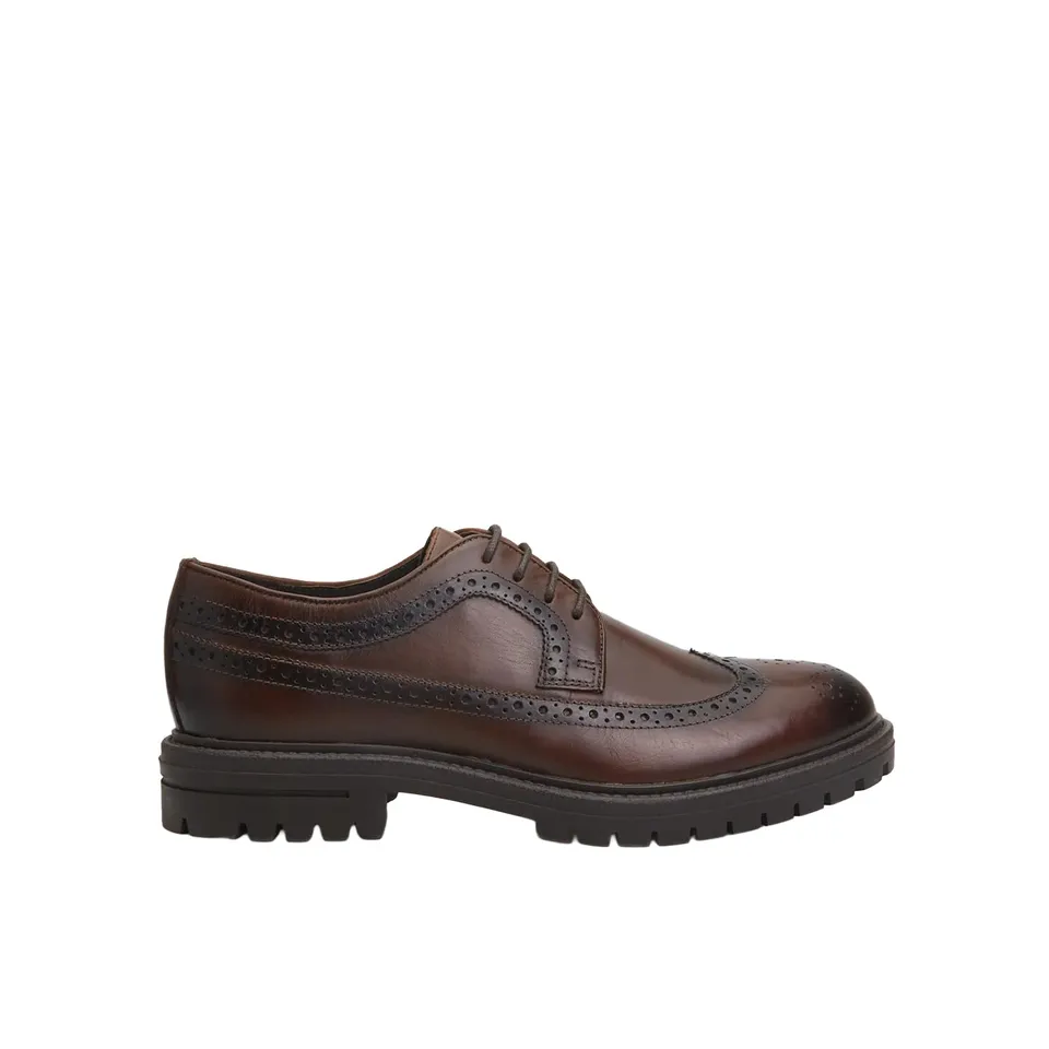 Bata Brogues chaussures à lacets cuir homme confort