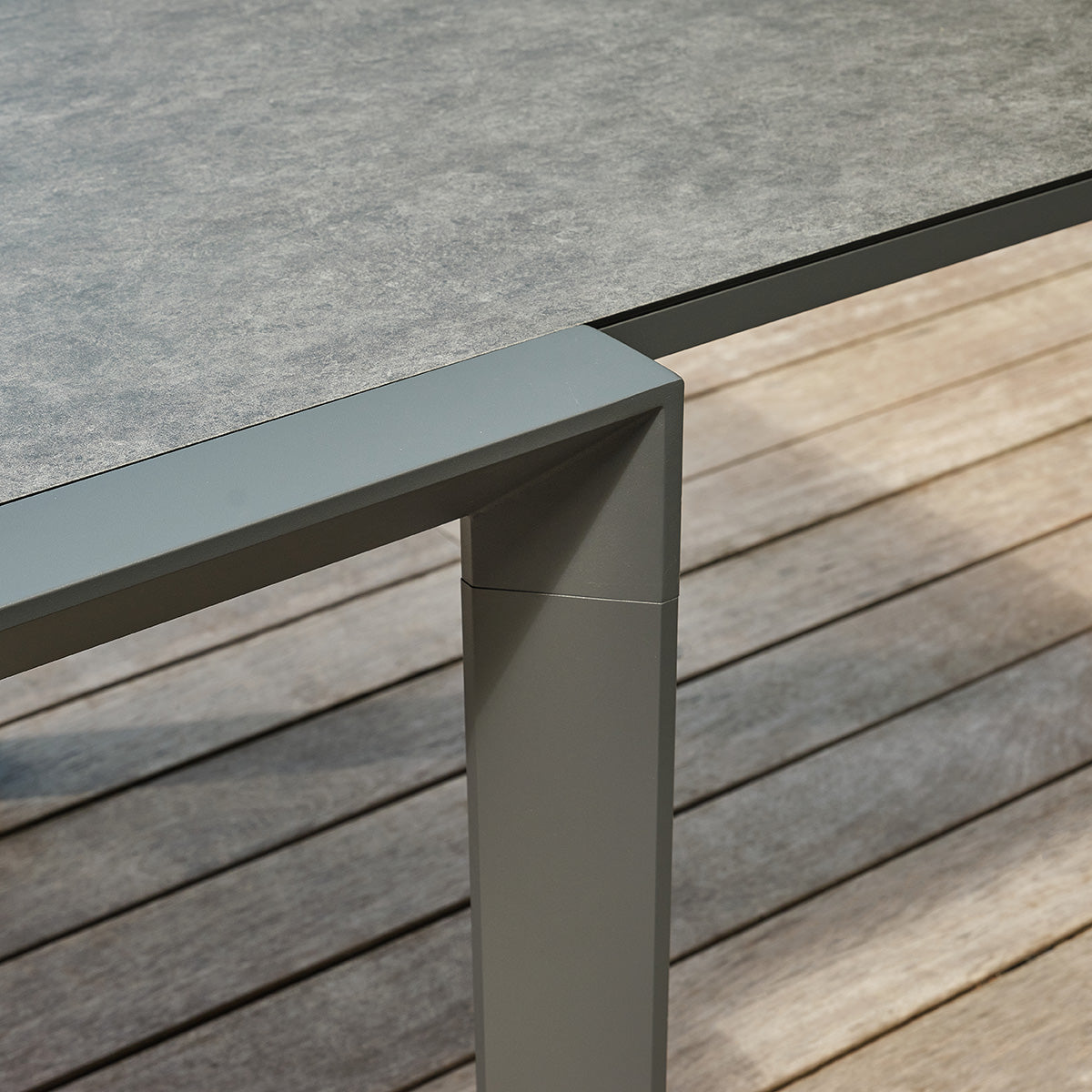 Berah Getah LAGON table jardin extensible gris 135-270 cm