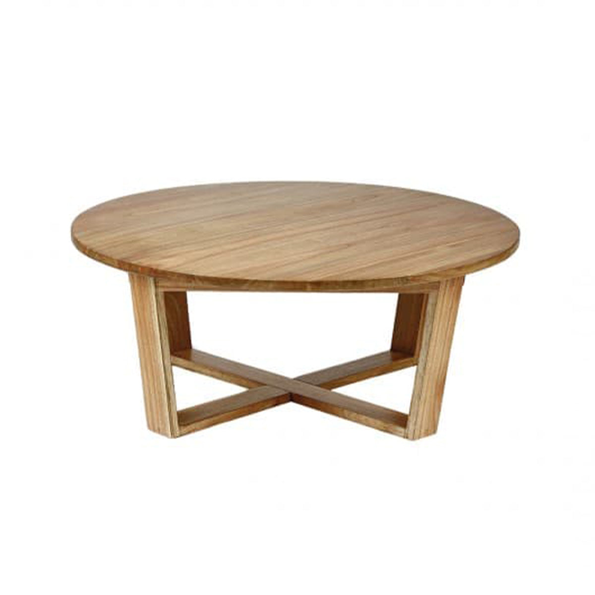 Berah Getah Basile table basse ronde mindi massif Ø 100 cm