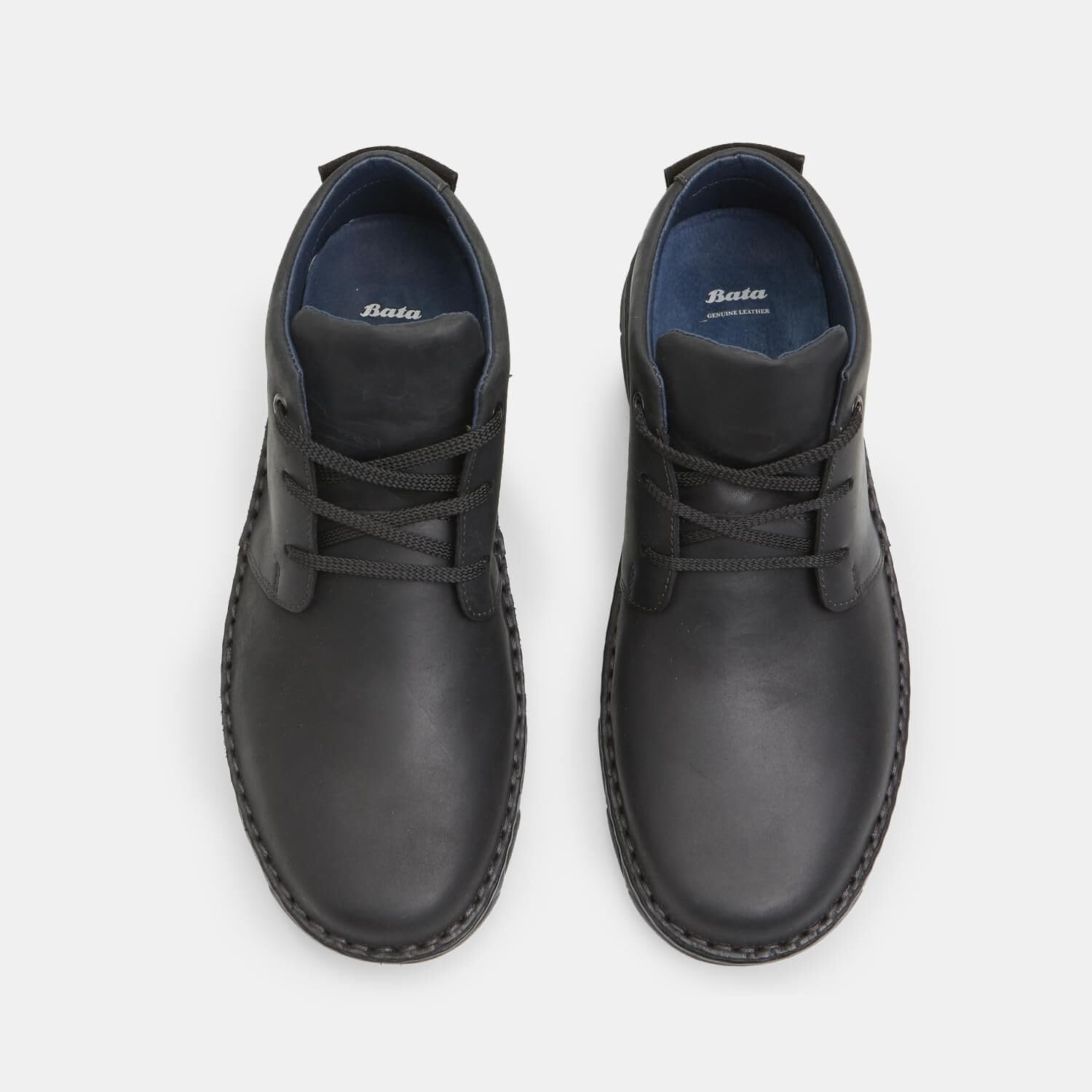 Bata bottines cuir lacets homme ville