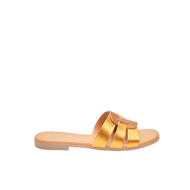 Bata Sandales Mules femme plates noeud bicolore