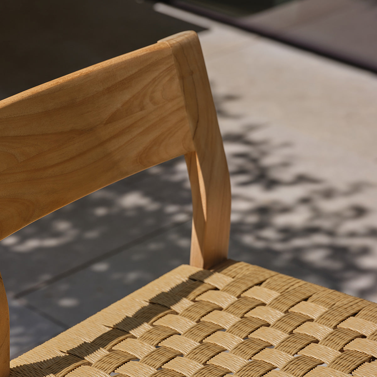 Berah Getah Piana chaise de bar jardin teck premium rotin