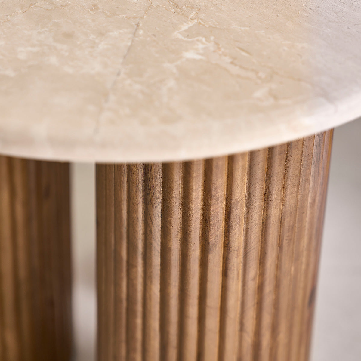 Berah Getah Toscane table appoint ronde marbre
