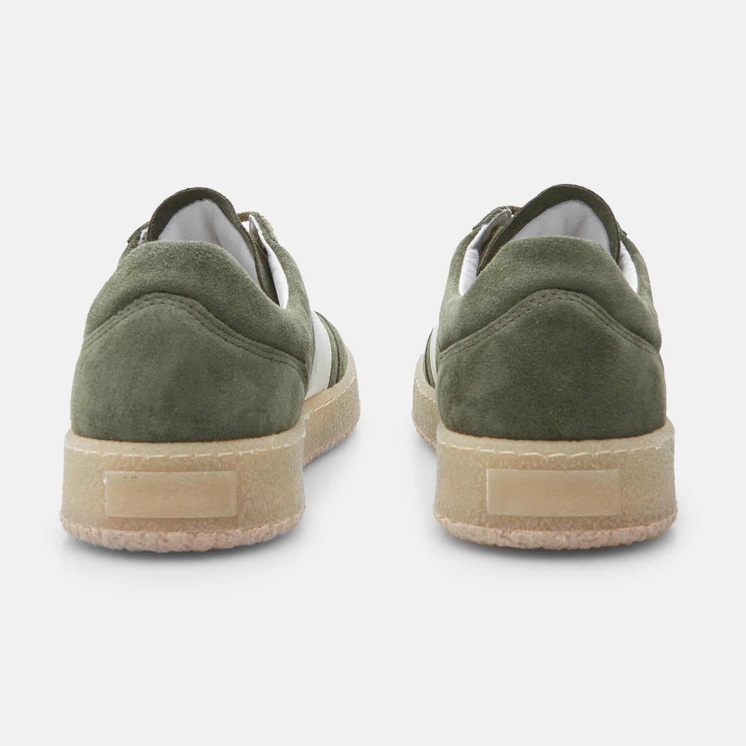 Bata Sneakers Homme en Daim Vertes en Cuir