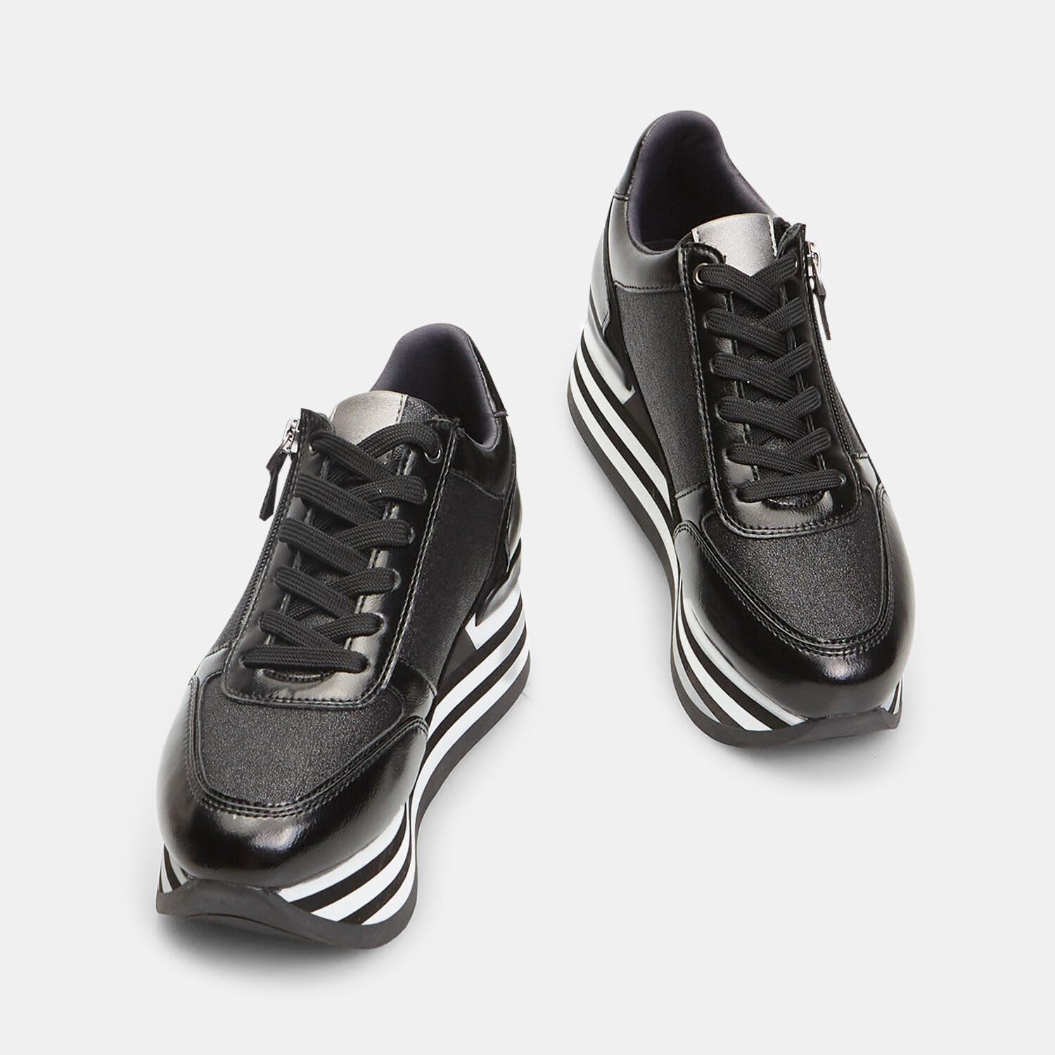 Bata Sneakers Femme plateforme zip baskets compensées
