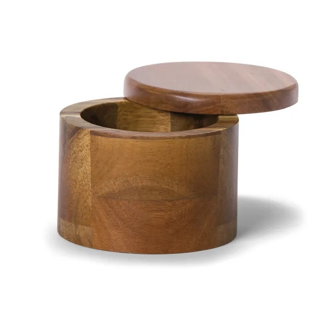 Andrea House salière cuisine bois rustique marron