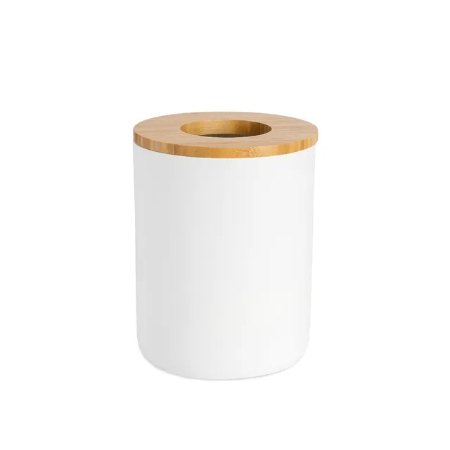 Andrea House corbeille salle de bain blanche bambou nordique