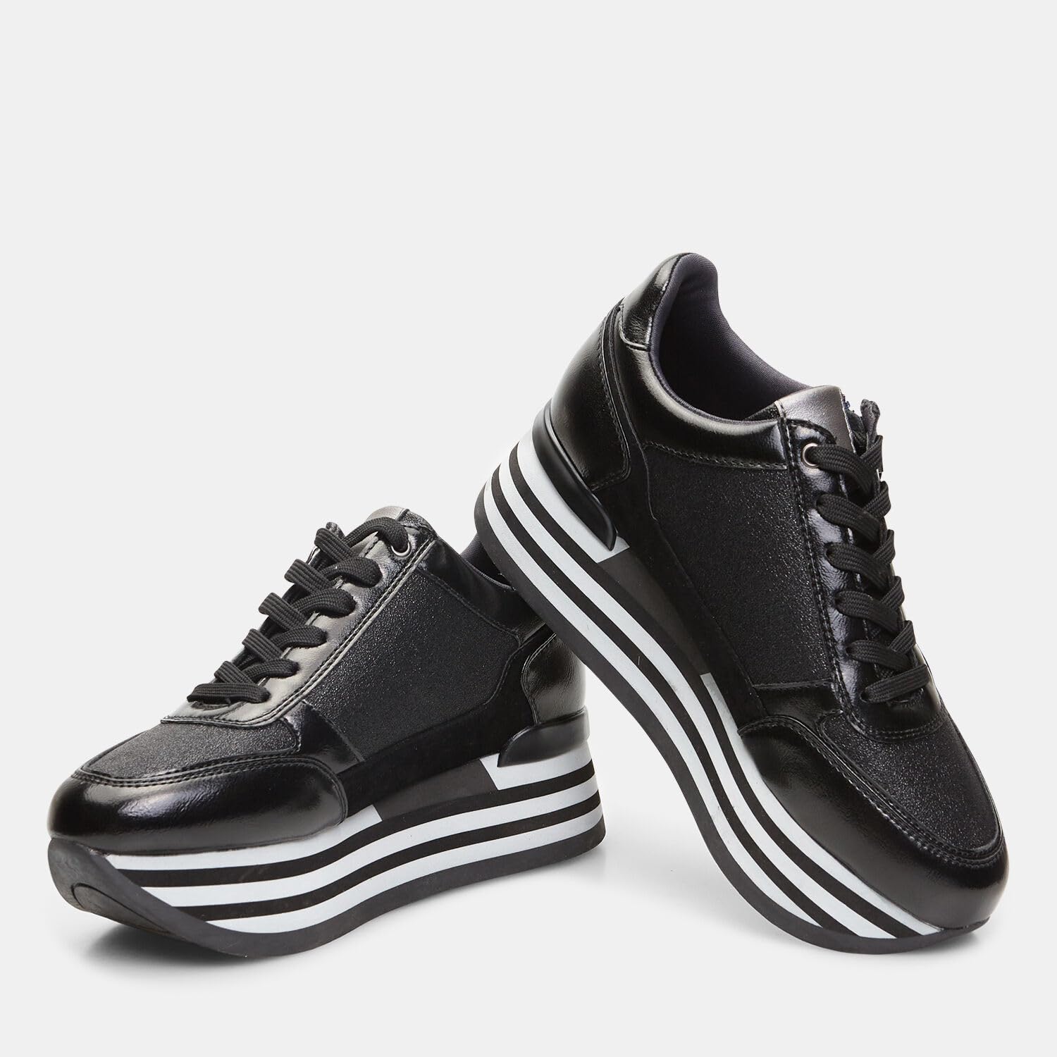Bata Sneakers Femme plateforme zip baskets compensées