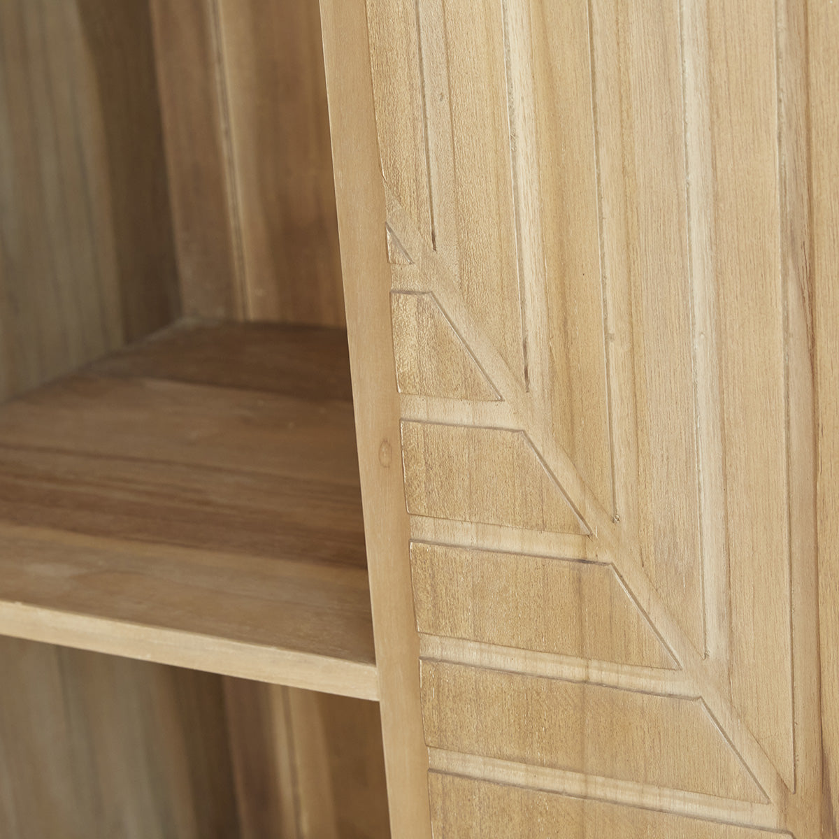 Berah Getah PORTLAND Armoire teck 95 cm 2 portes