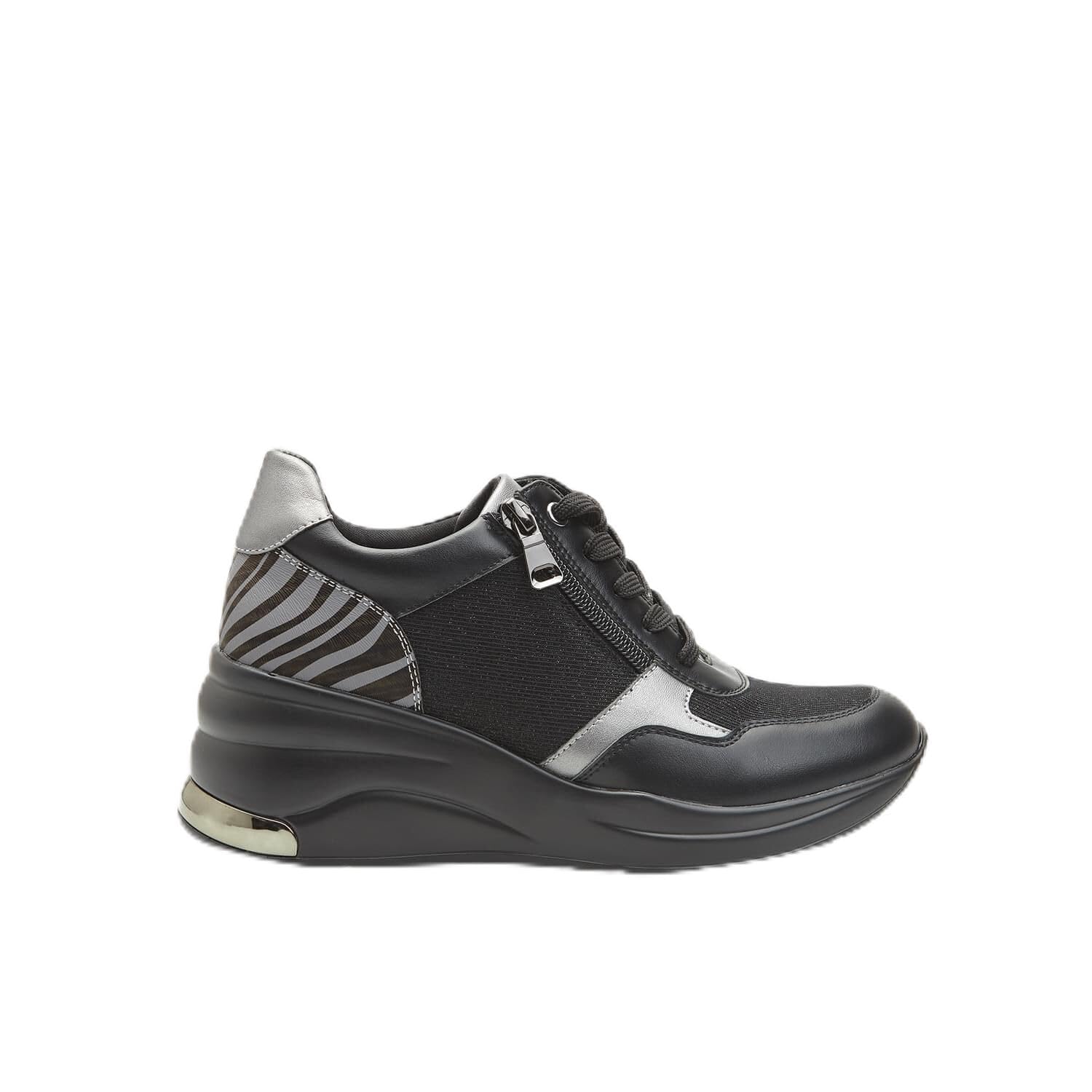 Bata Sneakers Baskets Femme Plateforme Zip Compensée