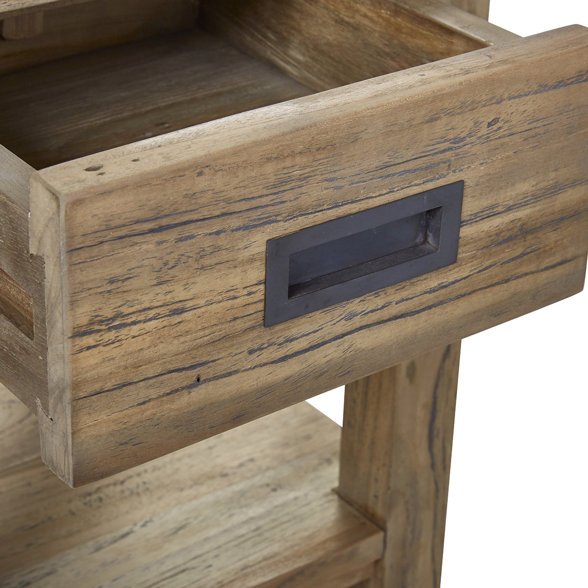 Berah Getah Cargo table de chevet teck recyclé 45 cm
