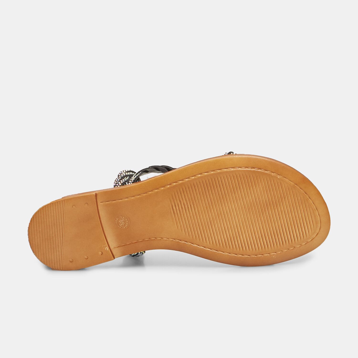 Bata Sandales Mules plates femme bijoux tressées