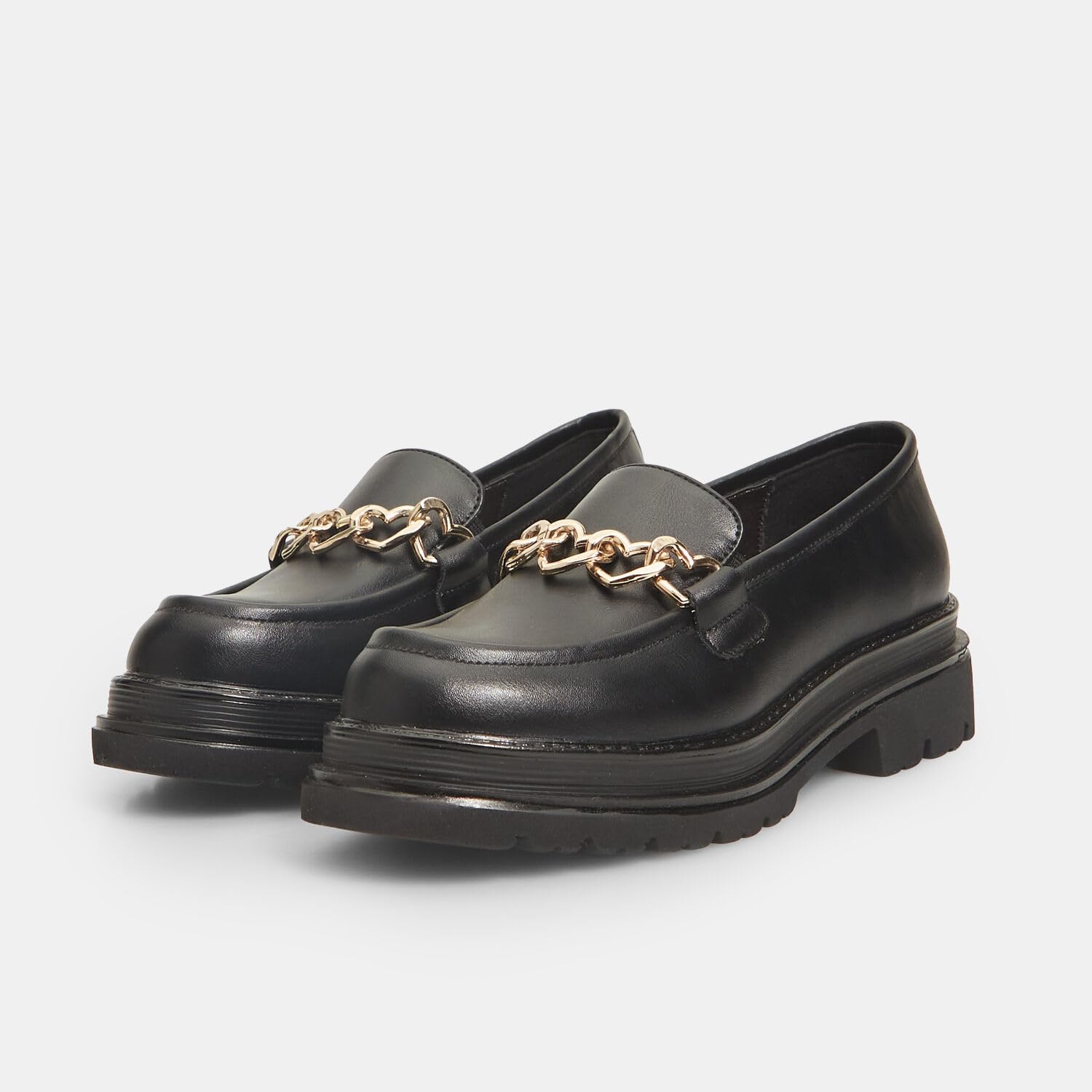 Bata Mocassins fille à chaîne mocassin plat