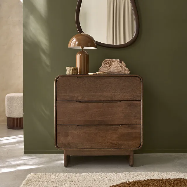 Berah Getah SOFIA commode manguier 70 cm 3 tiroirs
