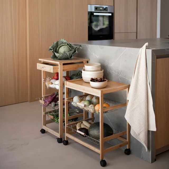 Andrea House Cocina y Mesa chariot légumes bambou classique