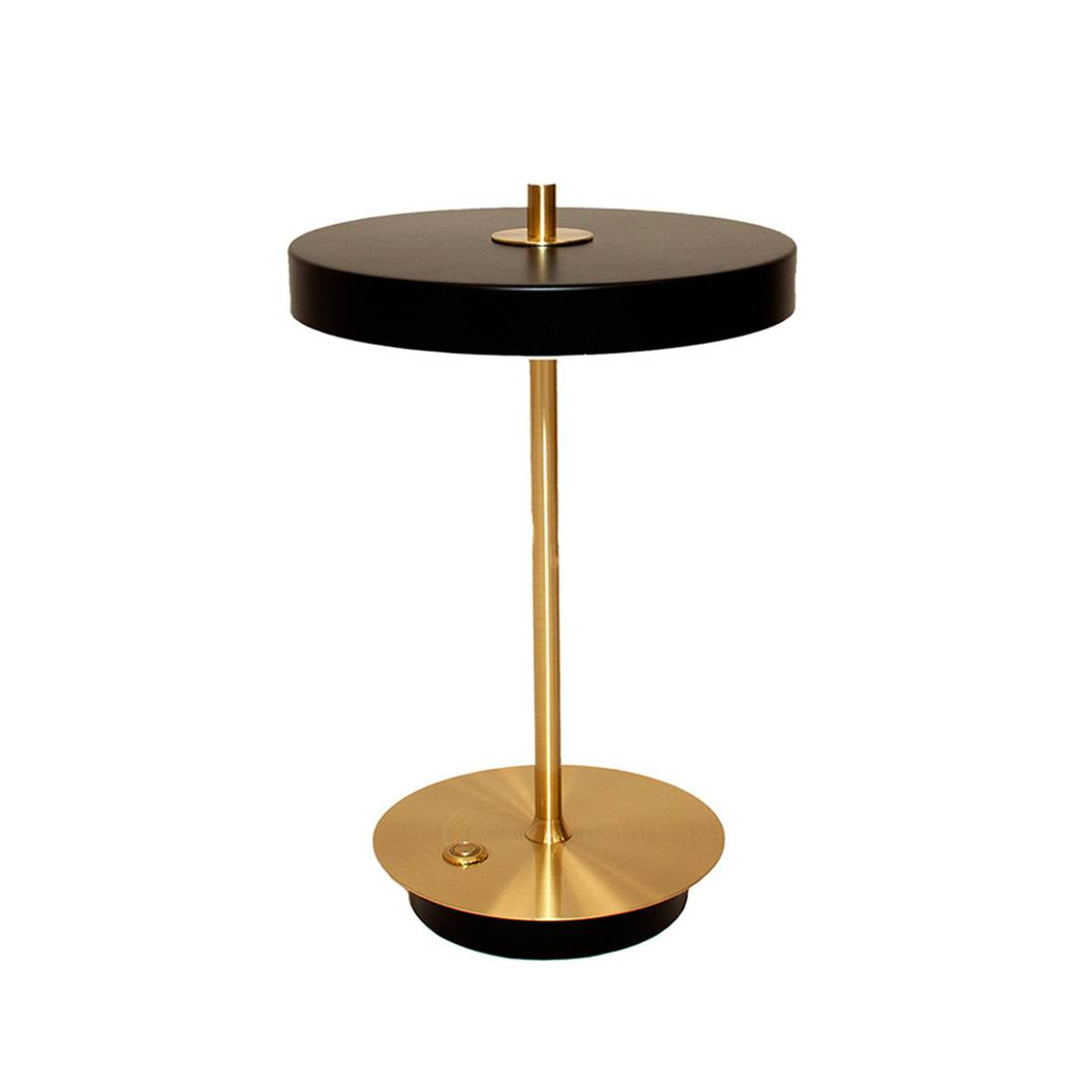 Andrea House Logan lampe LED sans fil noir laiton Ø20 cm